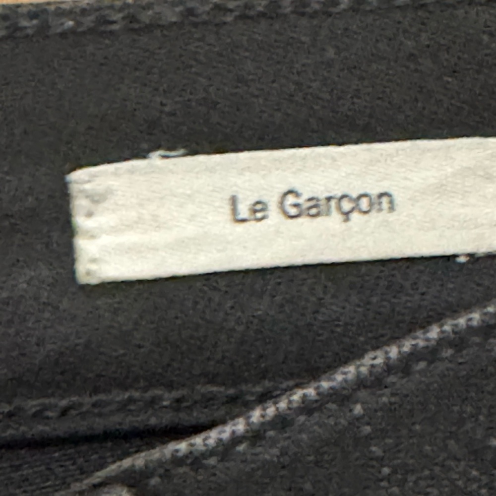 Frame Denim Women's Le Garçon Black Straight Jeans Size 26 - Picture 5 of 8